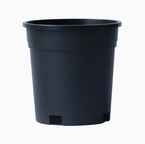 Doniczki, 15,5 cm, 10 szt., plastikowe doniczki z otworem drenażowym do użytku wewnątrz i na zewnątrz, do ogrodu – czarne