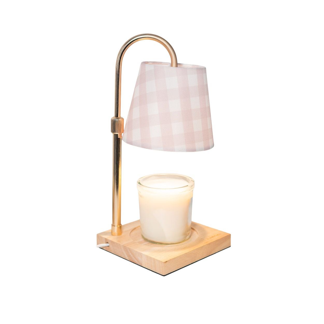Flamingueo Lampa do świec z regulowaną intensywnością Podgrzewacz do świec z timerem