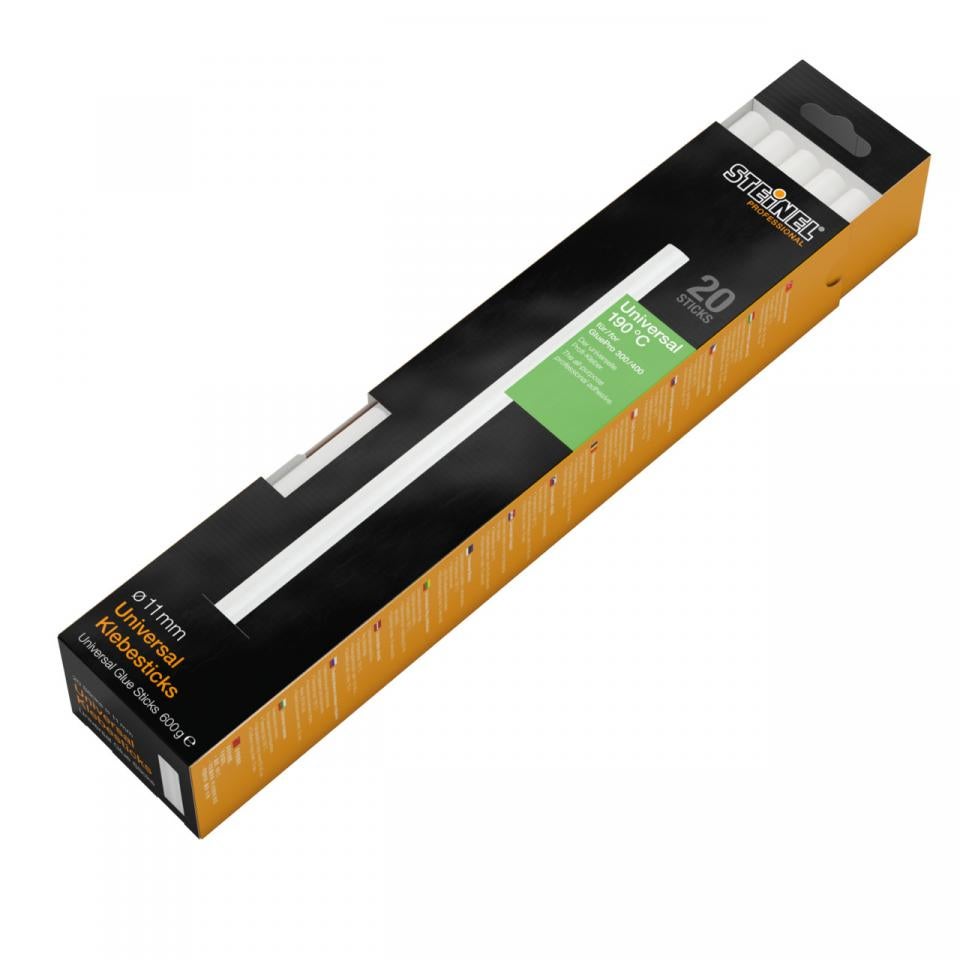 Steinel 050092 050092-Nastro adesivo universale, colore: Bianco, Trasparente, Ø 11 mm-20 pcs