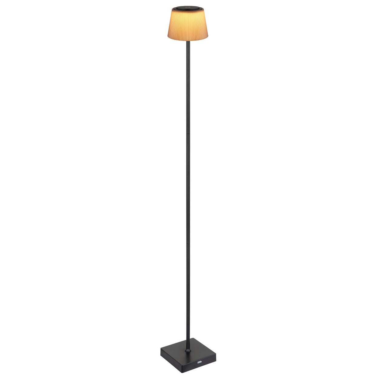 Lampadaire LED intégré noir mat, marron IP44 LED à intensité variable 3&nbsp;000-4&nbsp;000 K variateur tactile - 5