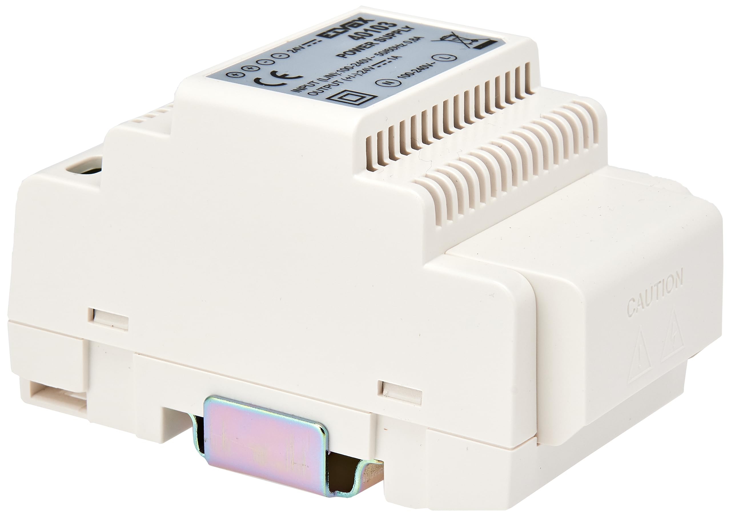 Vimar 40103 Alimentatore per Videocitofono con Uscita 24 V, Alimentazione 100-240 V 50/60 Hz, Installazione su Guida DIN (60715 Th35), 3 Moduli, Bianc - 3
