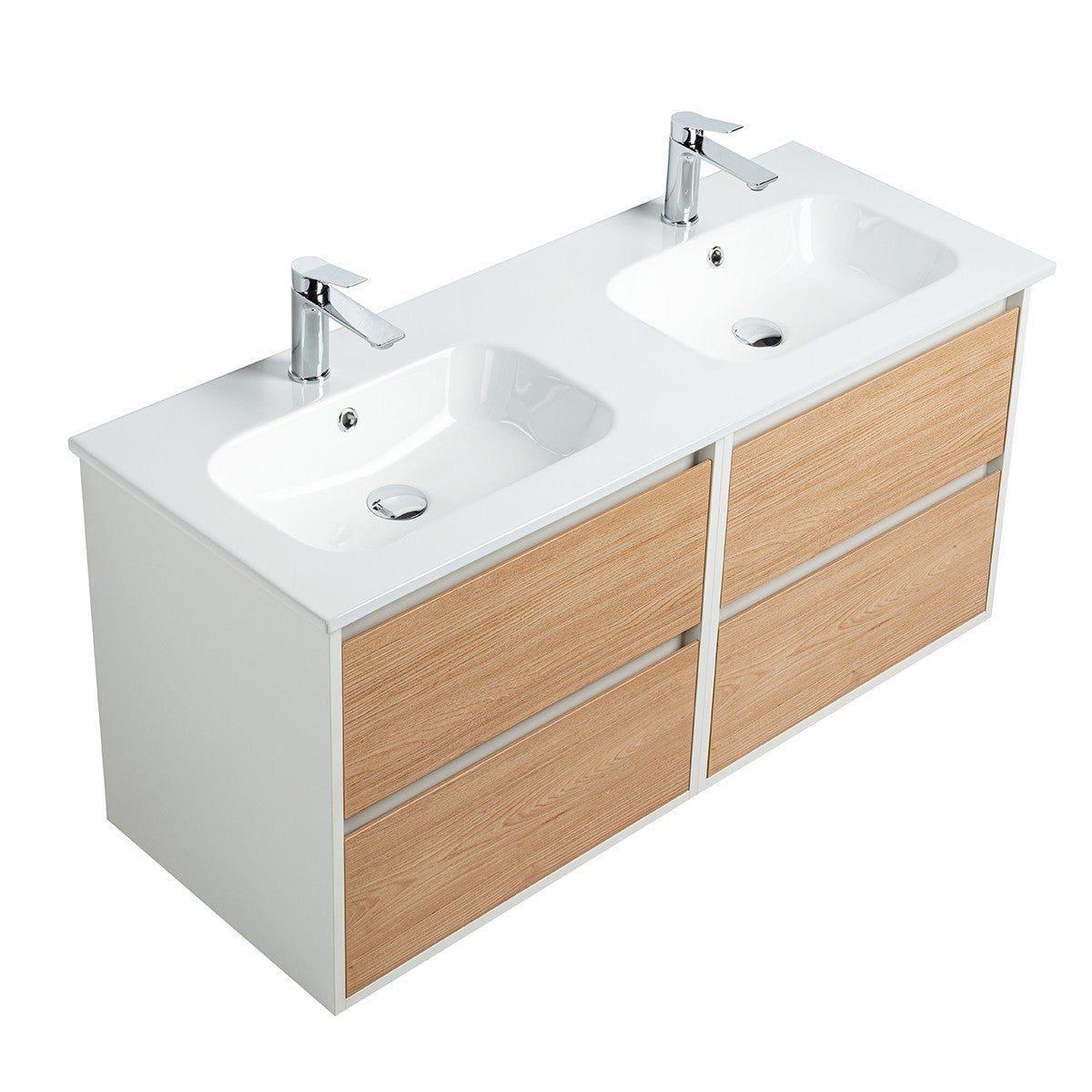 Vasque double céramique 120Cm KALI - 5