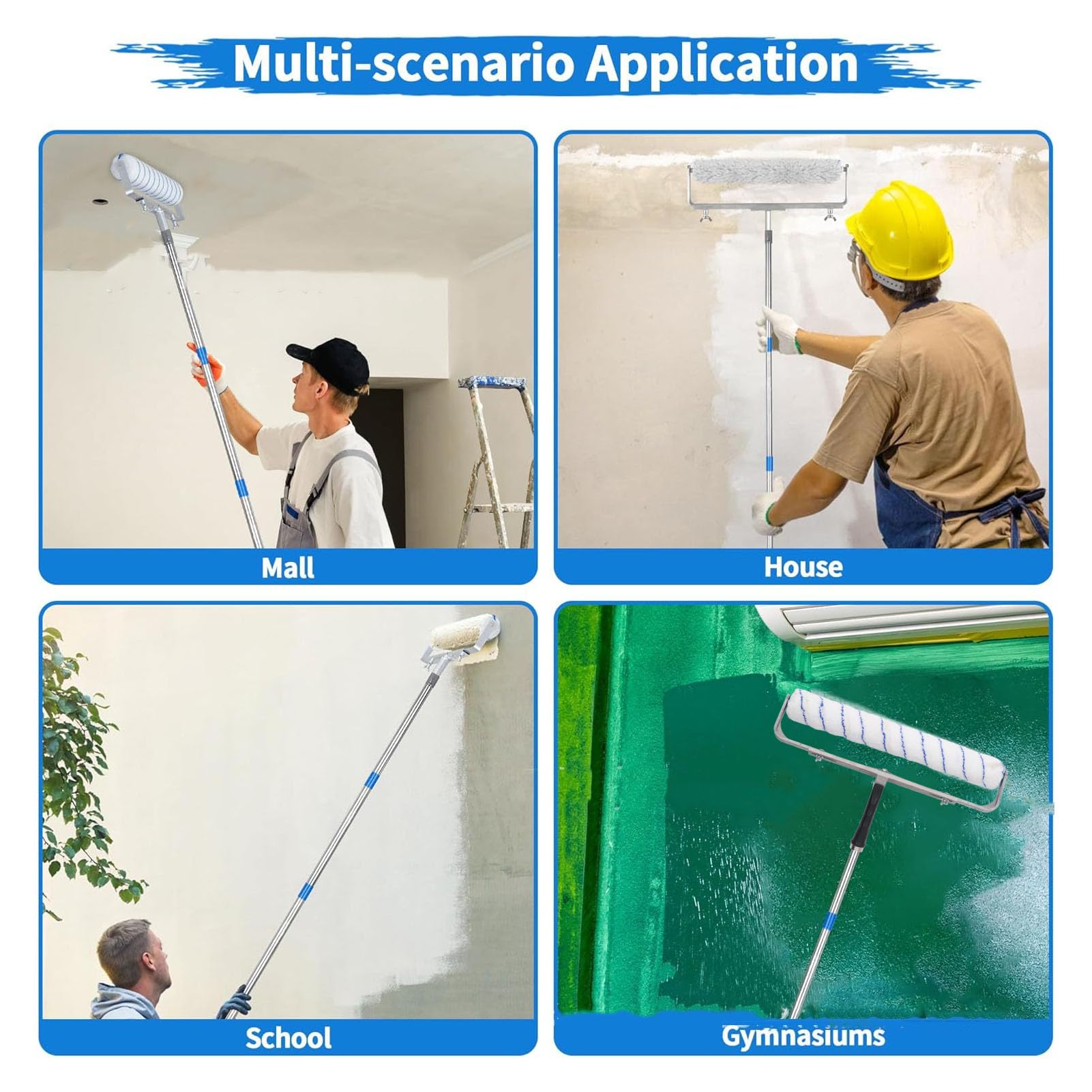 ROULEAU DE PEINTURE 18 POUCES DE LARGEUR PEINTURE MURALE EFFICACE BROSSE À ROULEAU TOUTES - COMFORTXL - 9