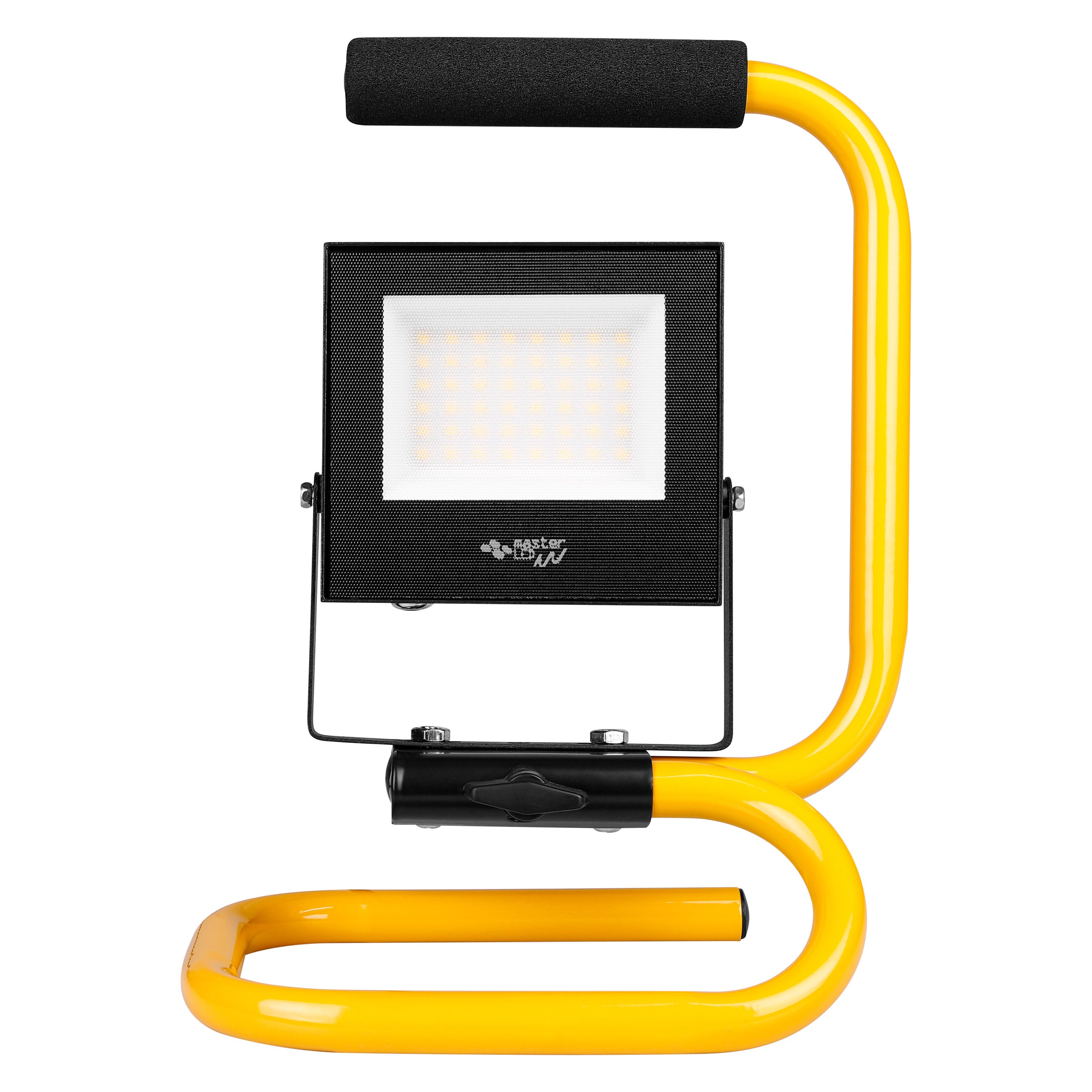 Naświetlacz LED Vega przenośny halogen 30W IP65 neutralna biel 4500K żółto-czarny MasterLED