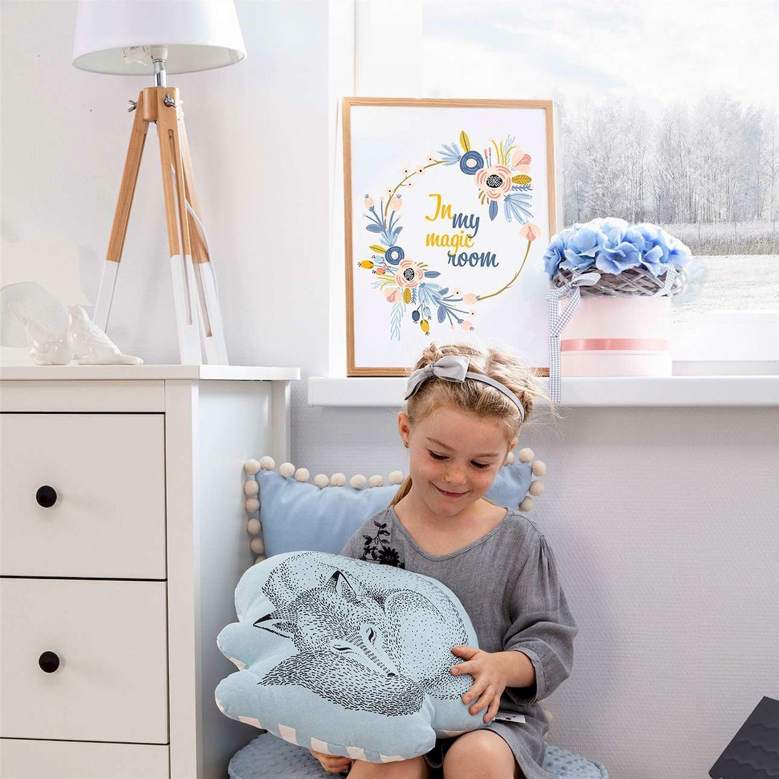 Tableau cadre bois clair Fleurs magiques 30 x 40 cm Multicolore cadre Bois clair - 2