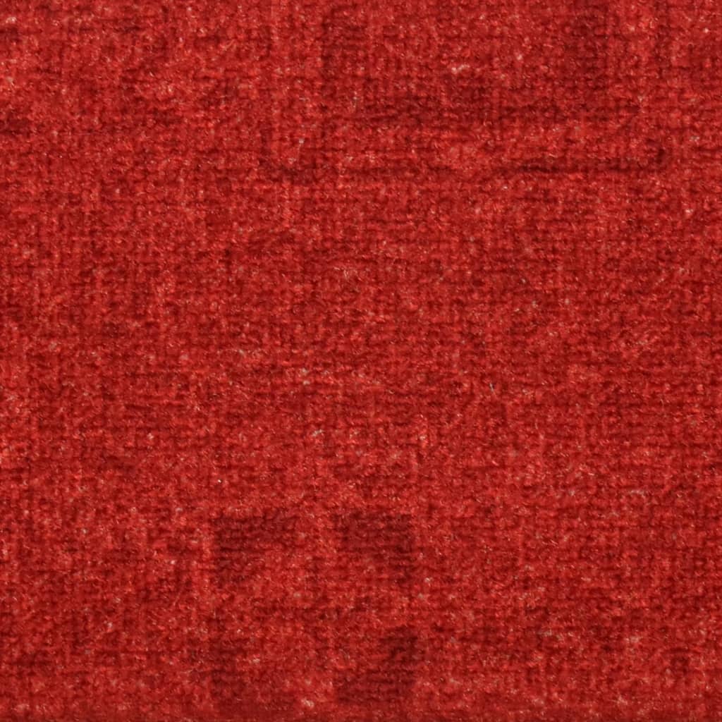 Tapis d'escalier autoadhésifs 5 pcs 65x21x4 cm Rouge - 8