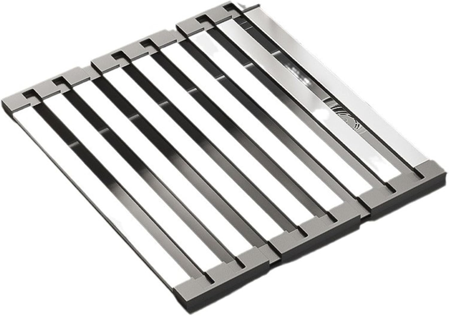 Ociekacz do naczyń zwijany 42x32,5 cm - ociekacz do naczyń na zlew - składany i wyjmowany - do suszenia owoców i naczyń