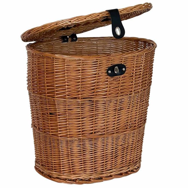 Cesto per Legna da Ardere in Vimini Con Iuta, 60 x 34 cm, Cestino per Legna Cesto per Legna da Ardere in Vimini Con Iuta, 60 x 34 cm, Cestino per Legna