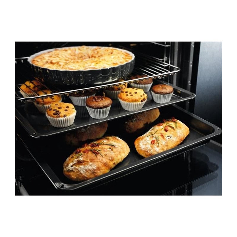 Four encastrable - Pyrolyse - Chaleur tournante pulsée - ELECTROLUX - EOF6P46Z - Noir - Porte froide - 59,4 x 59,6 x 56,9 cm - 5