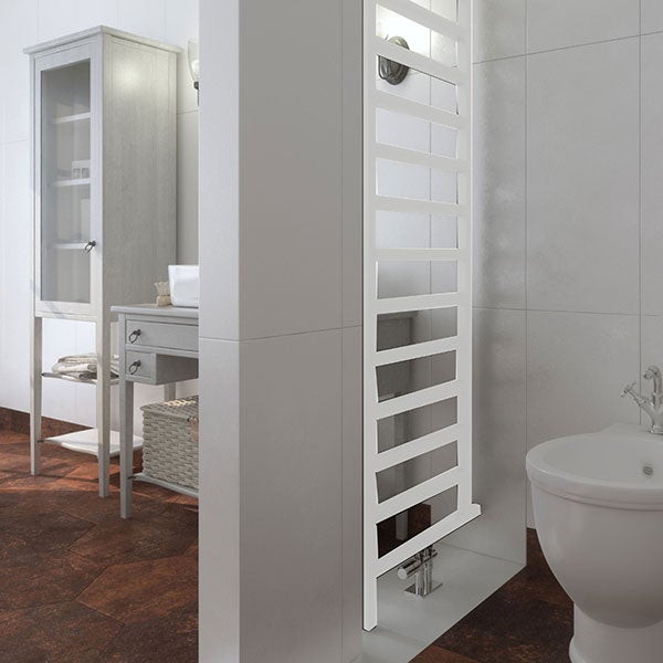 Sèche-serviette eau chaude blanc de 1515mm de haut et 500mm de large - 522 Watt - SIM1515/500DWO1B - 4