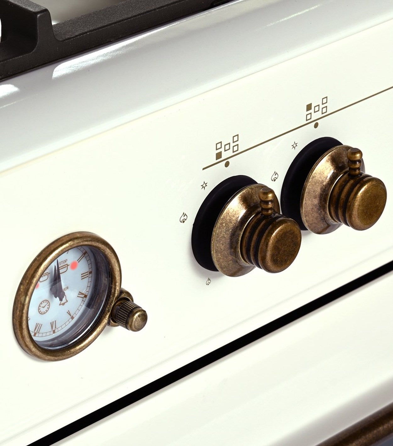 Ravanson Cuisinière Gaz/Électrique KWGE-90ARC Rétro Crème - 4