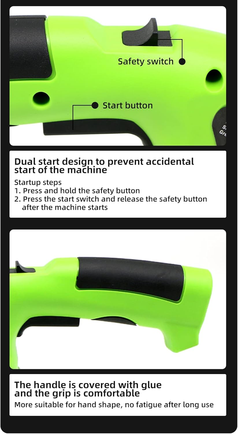 Taille-Haie Électrique 2 en 1 sans Fil - Mini Cisaille à Gazon avec 2 Lames, Coupe Bordure Batterie 3.6V, Parfait pour Jardin - 3