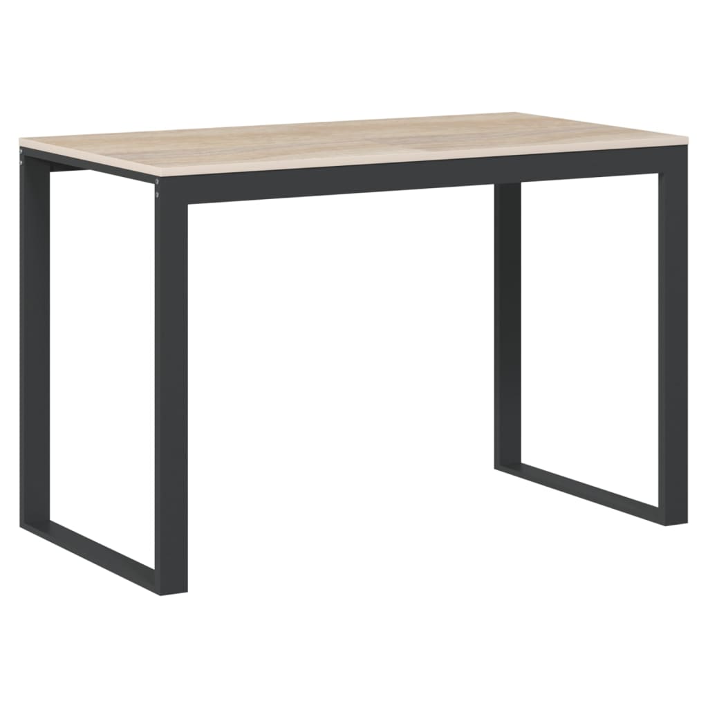 BUREAU TABLE POSTE DE TRAVAIL 140 CM POUR BUREAU SALON CHAMBRE Assemblage Simple Metal Style Industriel Marron Rustique Et Noir 12 0001306 2015734 8012821 Produit