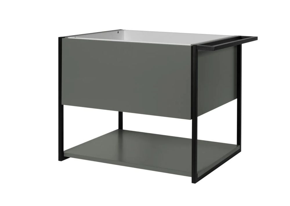 Szafka pod umywalkę LOV 60 cm szaro-zielony półmat