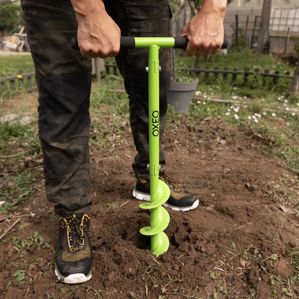 Tarière Manuelle diamètre 100mm - Poignée en caoutchouc - pour Creuser des Trous, Planter des Arbres et Installer des Clôtures - 3