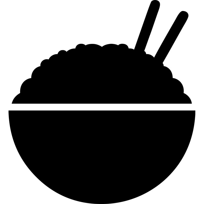 Adesivo ardesia Ciotola di riso - Sticker adesivo - adesivi murali - 100x90cm - 2