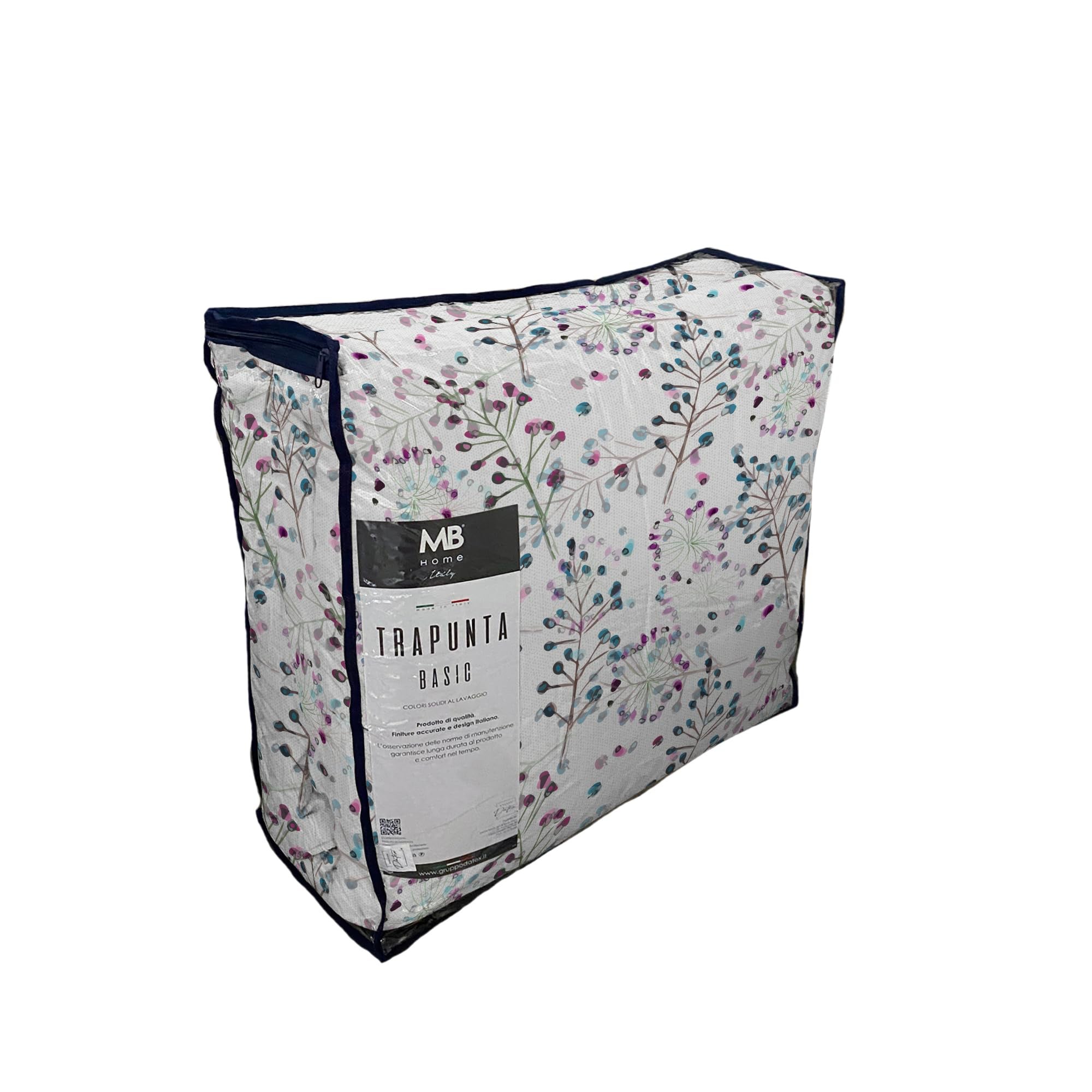 TRAPUNTA BASIC INVERNALE STAMPATA MATRIMONIALE, FLOR - 5