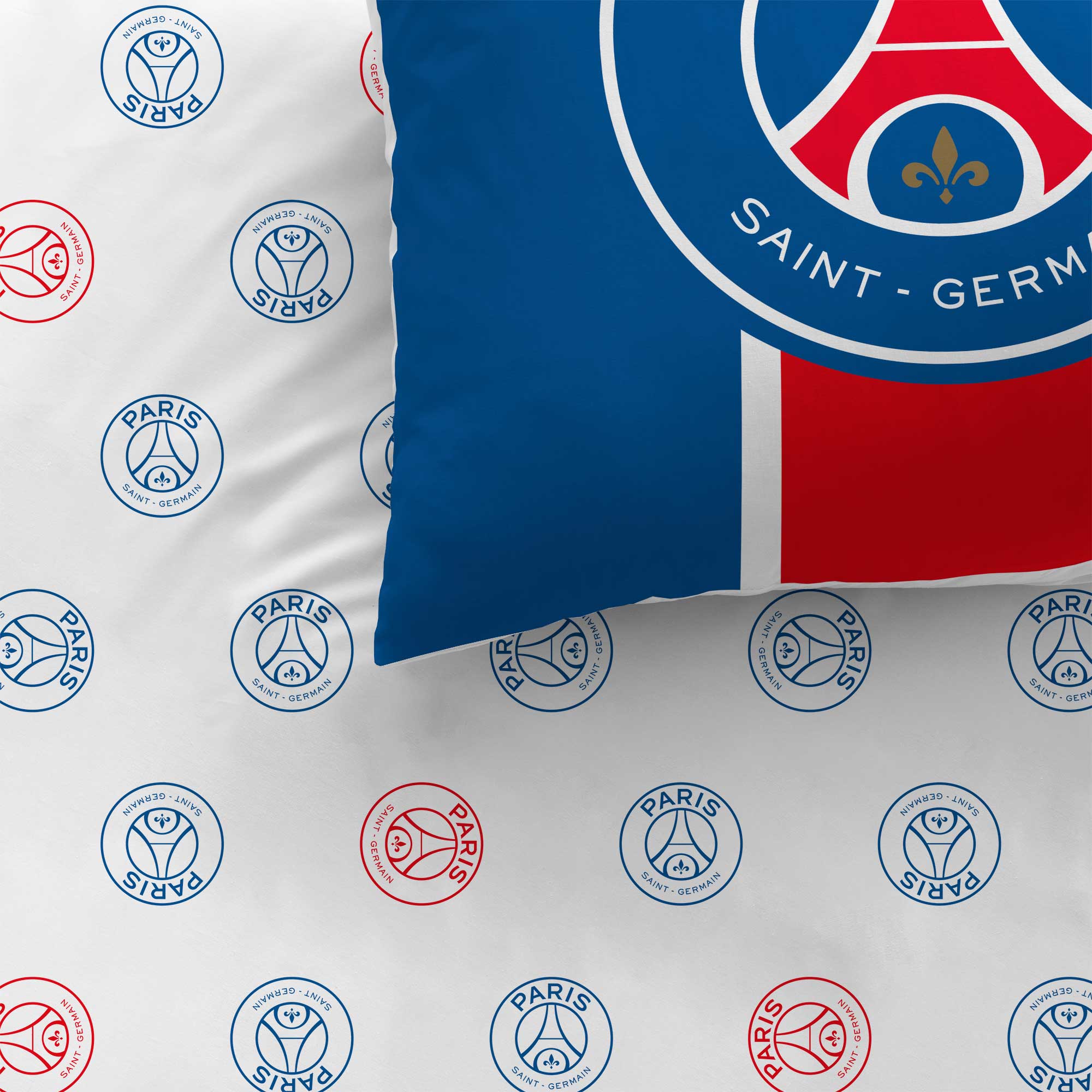 Parure de lit imprimée 100% coton, PSG CLASSIC - 2