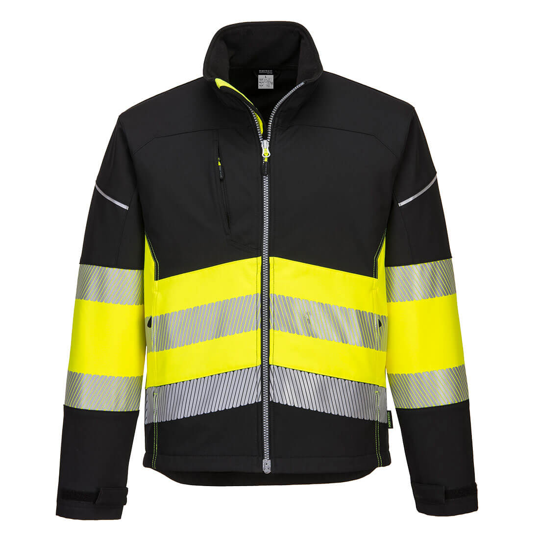 Chaquetas Softshell - Resistencia y Comodidad / XL / Negro-Amarillo - 3