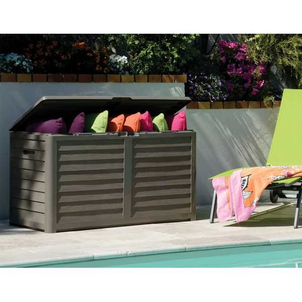 Coffre de rangement Baya - 420 L - Taupe - Eda - 2