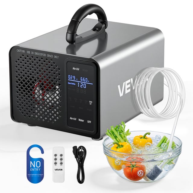 Générateur d'Ozone VEVOR 36000 mg/h, Purificateur d'Air pour Élimination d'Odeurs Voiture, Fumée et Maison