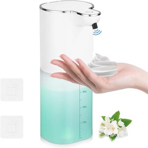 Distributeur de savon électrique entièrement automatique de 400 ml avec capteur, montage mural automatique, 2 vitesses, noir, port USB | Leroy Merlin Distributeur de savon électrique entièrement automatique de 400 ml avec capteur, montage mural automatique, 2 vitesses, noir, port USB | Leroy Merlin