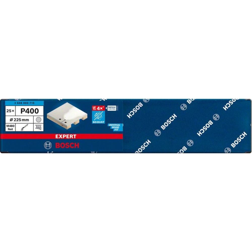 Malla de lija EXPERT M480 para lijadoras de cartón-yeso de 225 mm, G 400, 25 unidades - 2