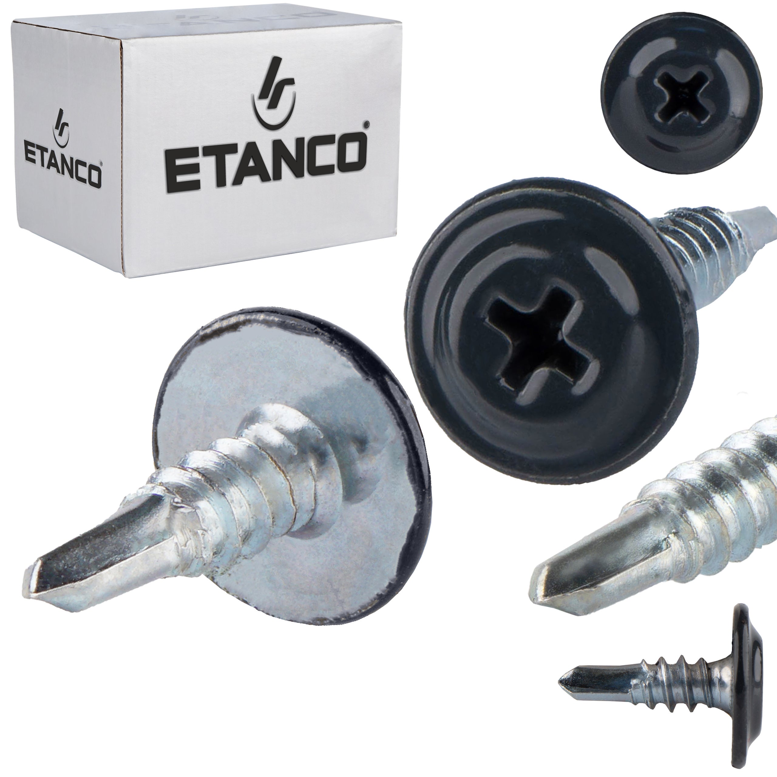 Łączniki montażowe Etanco GM-B 4,2x13 mm RAL 7016 250szt