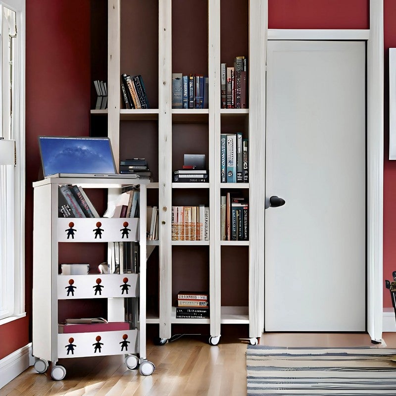 Carrello con ruote portatutto, 83,50 x 43,50 x 30,50 cm. BALI - 5