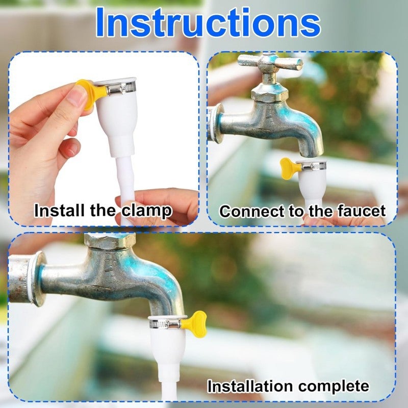 Rallonge pour robinet d'eau Tuyau d'extension en PVC Tuyau d'arrosage ...