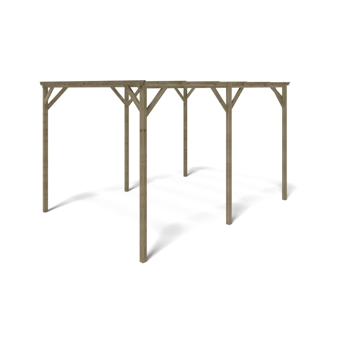 Carport, abri de voiture 3x4 m - 12 m2 - CAR13 - ALTANKA - 5