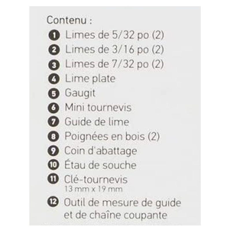 Kit d'entretien et affutage Tronçonneuse Oregon 601981 - 6