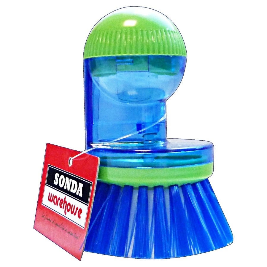 Brosse à Vaisselle MR.SIGA Avec Réservoir De Liquide - Grattoir Intégré - Poignée Confiable - Nettoyage Casserole Et Évier