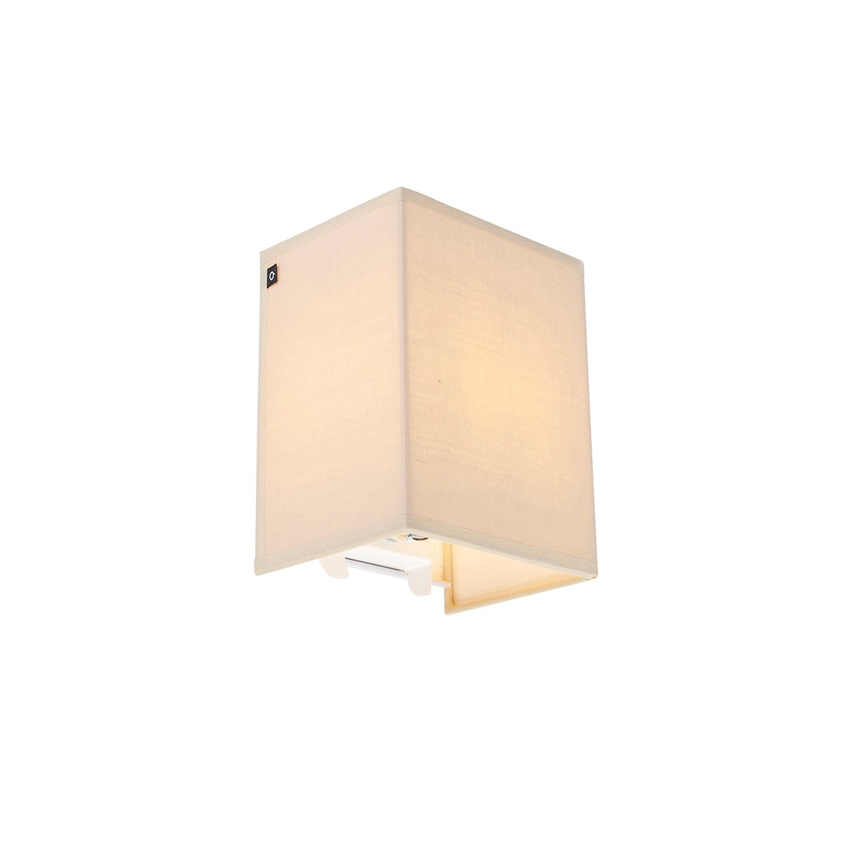 Qazqa nowoczesny lampa ścienna z kloszem - Vete - beżowy, max. 40w, kompatybilny z żarówką LED, e27, 15cm, IP20 oświetlenie