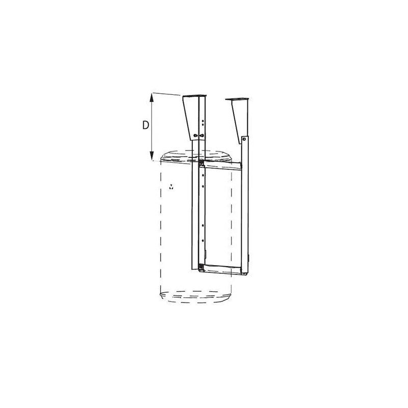 Kit d accrochage au plafond pour chauffe eau vertical mural 50 100L ATLANTIC 009104 - 3