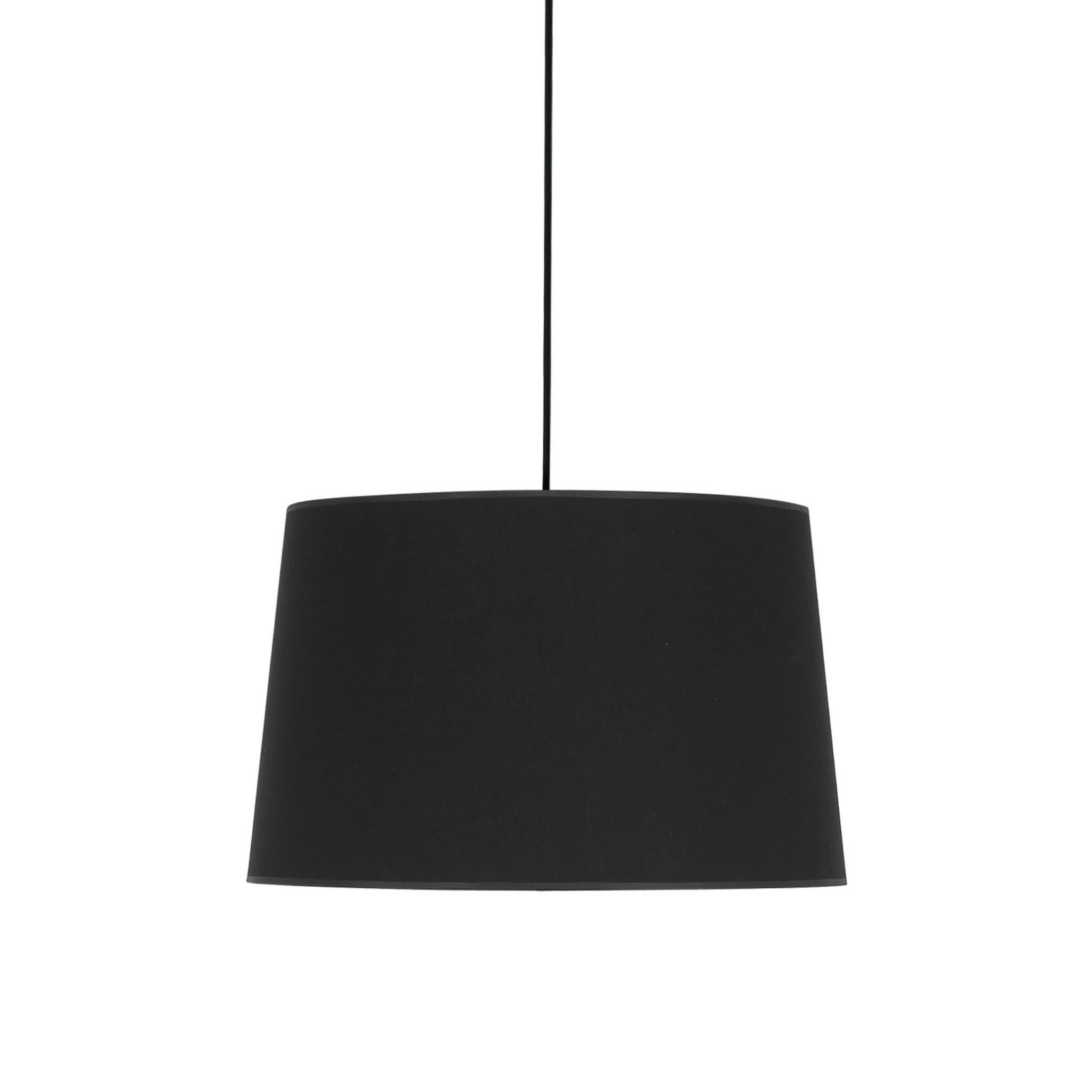 Lampa sufitowa wisząca Maja czarna 1xE27x15W wym: 175 x 45 x 45 cm tkanina TK Lighting