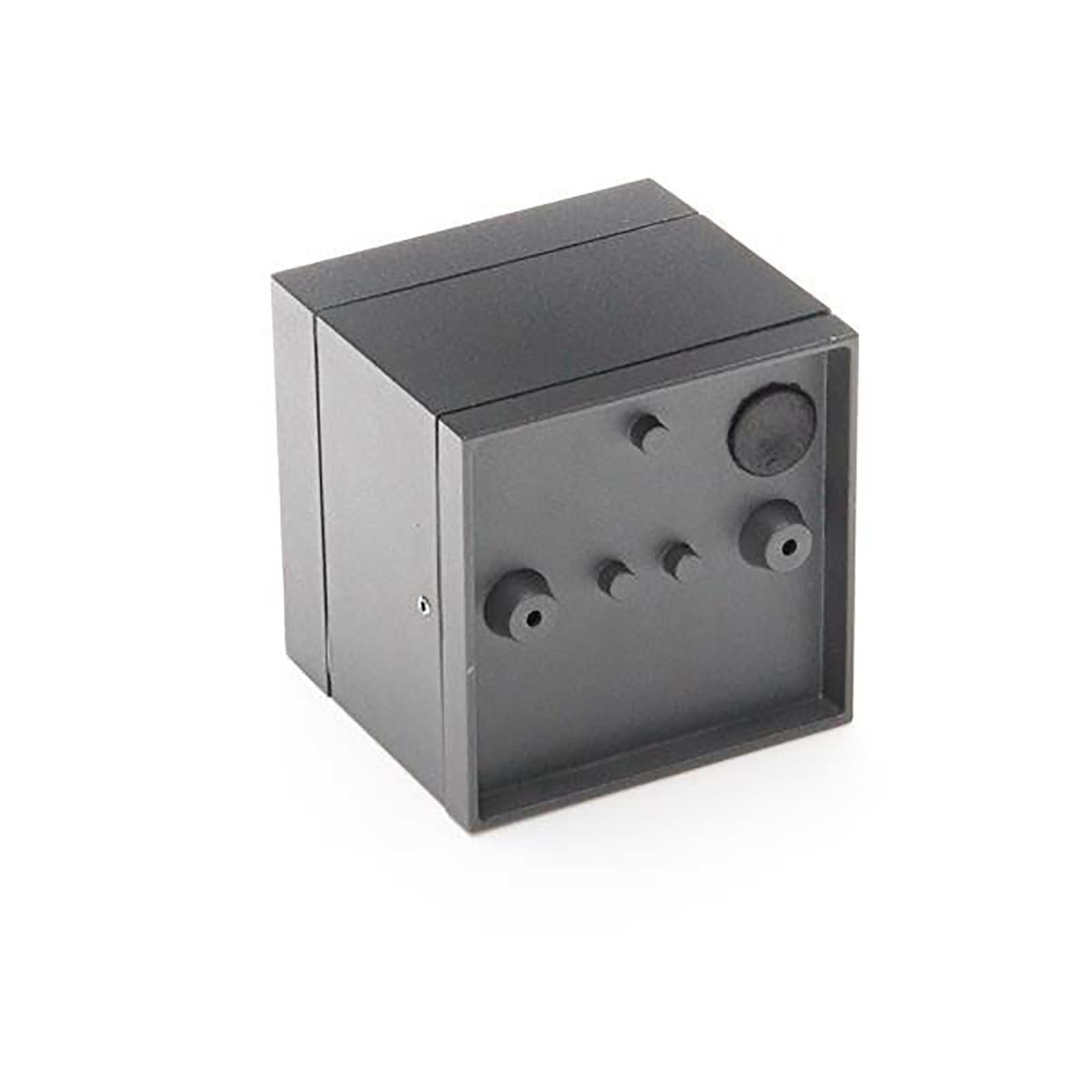 Spot de plafond pour cabine de douche salle de bain baignoire sauna applique murale LED support de lampe GX53 230V CARRÉ NOIR SANS LAMPE - 2