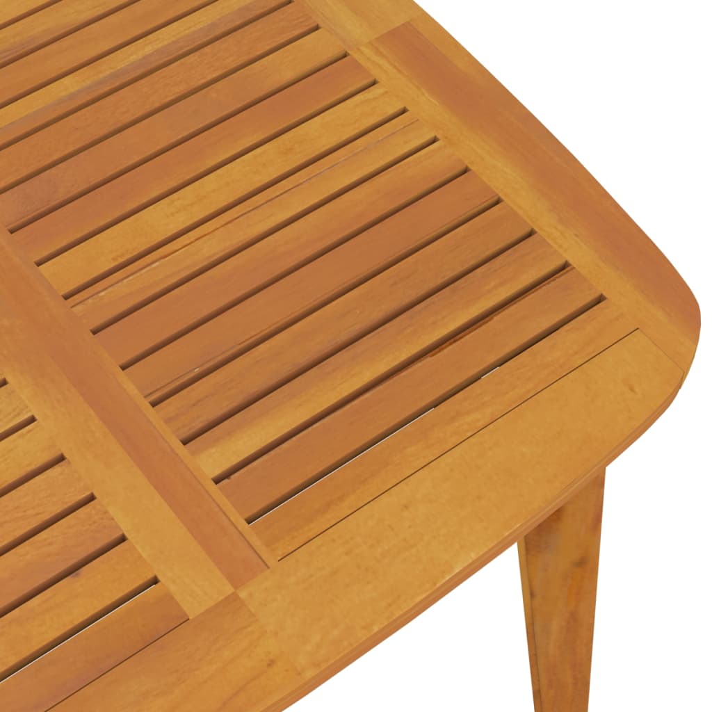 Table de jardin en bois d'acacia massif 110x110x75 cm - 6