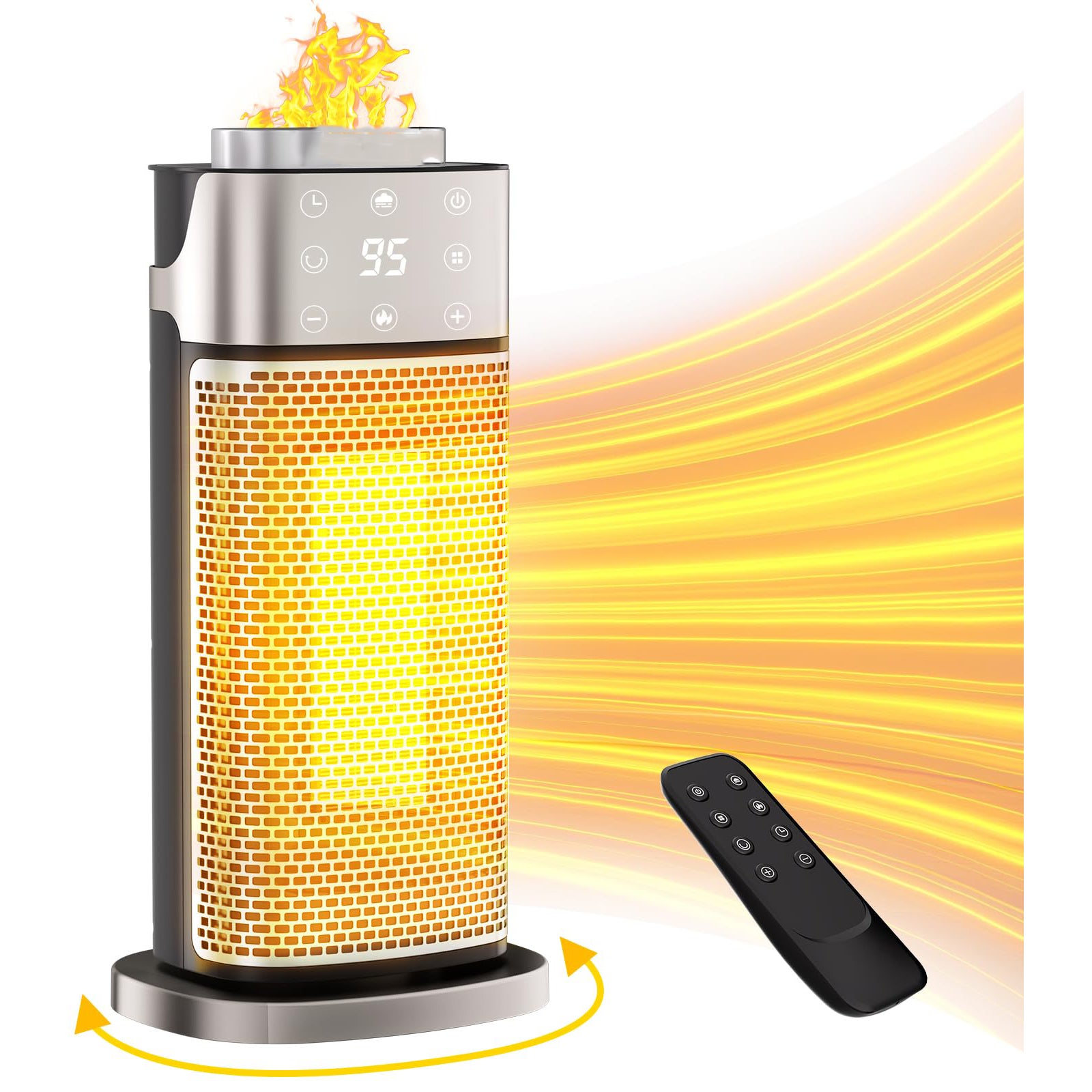 Duronic HV220 Stufa Elettrica Portatile 2000 W – Pannello Radiante Mica Con Termostato – 2 - Foto 4