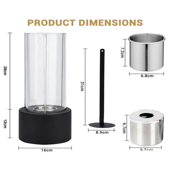Brûleur Fondue Inox 9.5x4.5cm Camping Portable Brûleur Fondue Alcool Portable - Acier Inoxydable 9.5x4.5 Cm - Camping Et Extérieur Réchaud Portable Inox