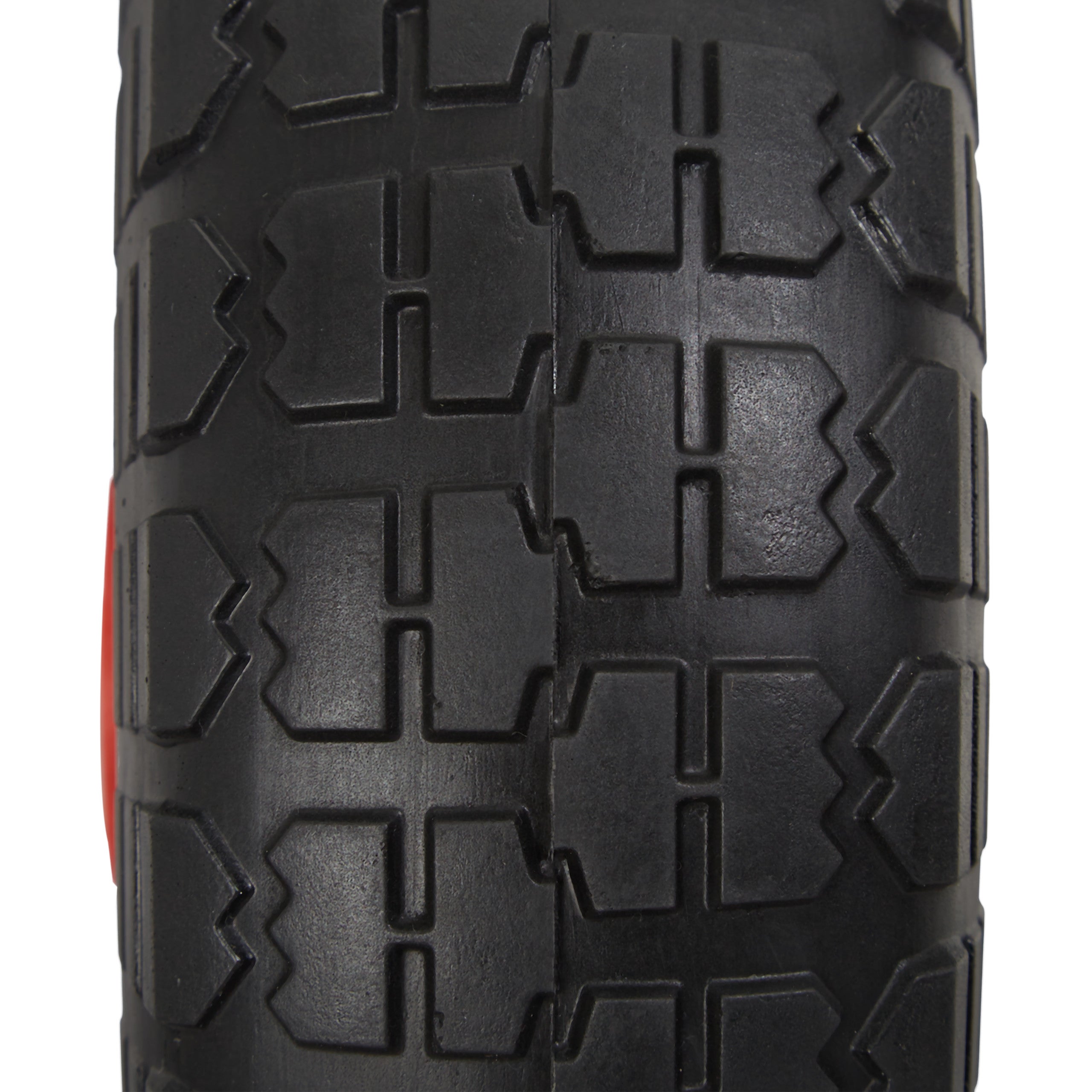 Roue de diable Set de 2 en caoutchouc 260x85, roue en caoutchouc,16 mm, 4.1/3.5-4 essieu 150 kg,noir/ rouge, Relaxdays - 6