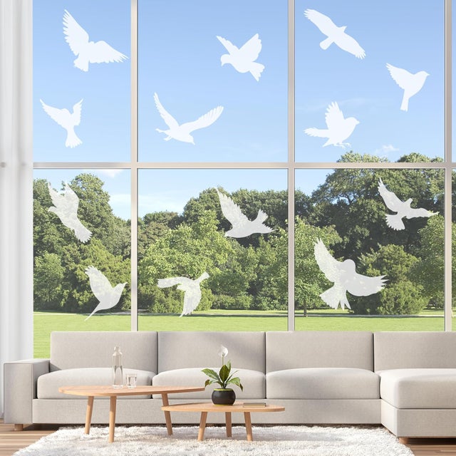 10 Autocollants Anti-collision Pour Fenêtre Motif Colibri - Réf. A9H5, Neufs, Pour Protéger Les Oiseaux