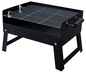 Barbecue pieghevole per arrosticini a carbonella struttura i