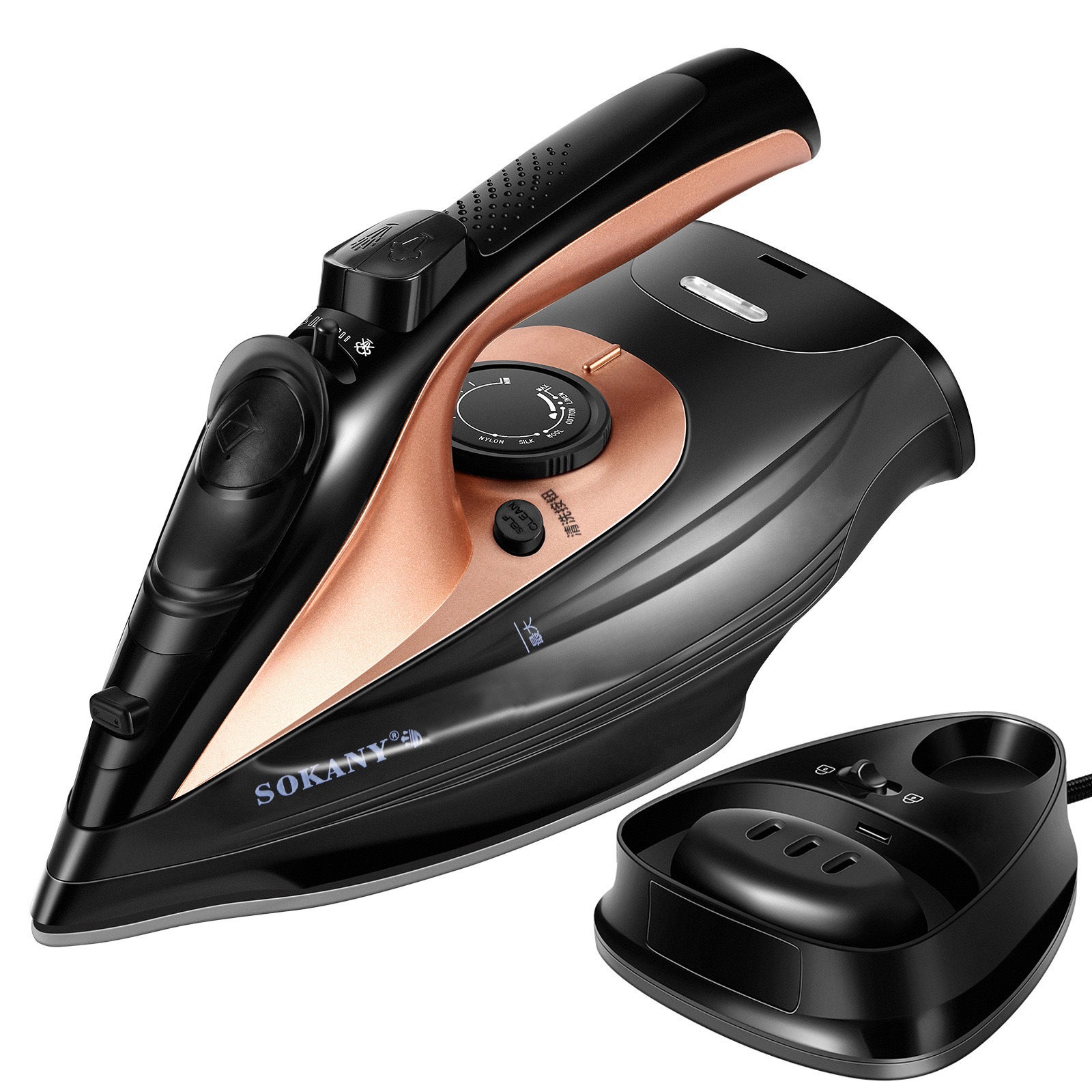 FER A REPASSER A VAPEUR-TEFAL PUREGLISS-3000W-NOIR