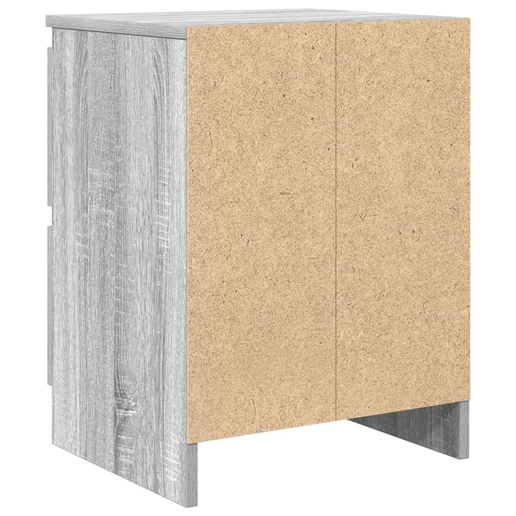 Meuble TV sonoma gris 40x35x54 cm bois d'ingénierie - 8