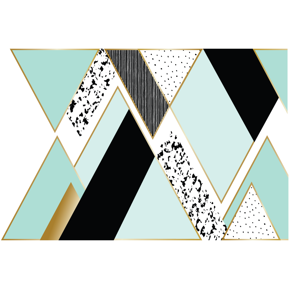 Adesivo montagna scandinavo ennedi - Sticker adesivo - adesivi murali - 50x75cm - 2