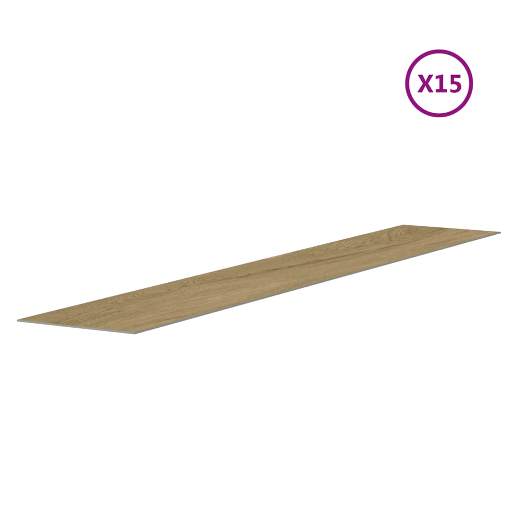 Painel de parede c/ aspeto de madeira 2,06 m² PVC castanho CFW94027 - 5