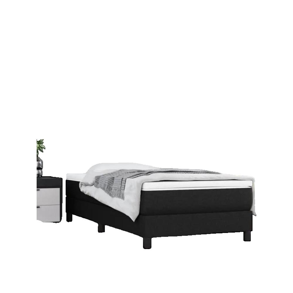 Materac Vidaxl kieszeniowy czarny 100x200 cm średnio-twardy komfort