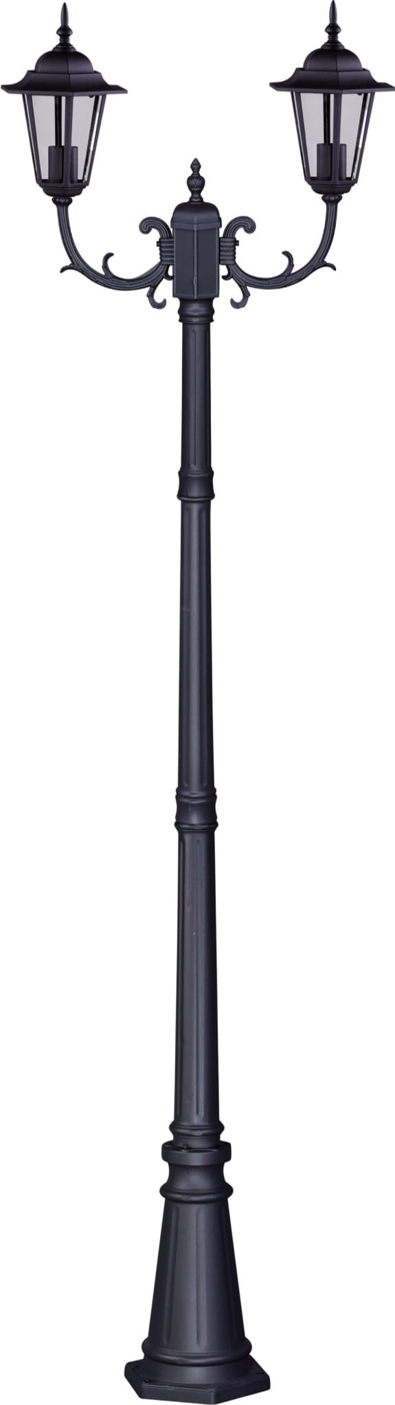 Latarnia ogrodowa Standard czarna 2xE27x60W IP44 wym: 243 x 70 x 27 cm metal Kaja