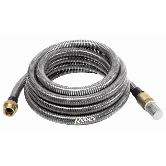 Tuyau En Spirale 25mm X 10m Pour Bassin - PVC Souple - Noir